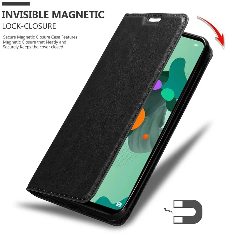 Cadorabo Hülle kompatibel mit Huawei MATE 30 LITE Schutzhülle mit Magnetverschluss, Standfunktion und Kartenfach