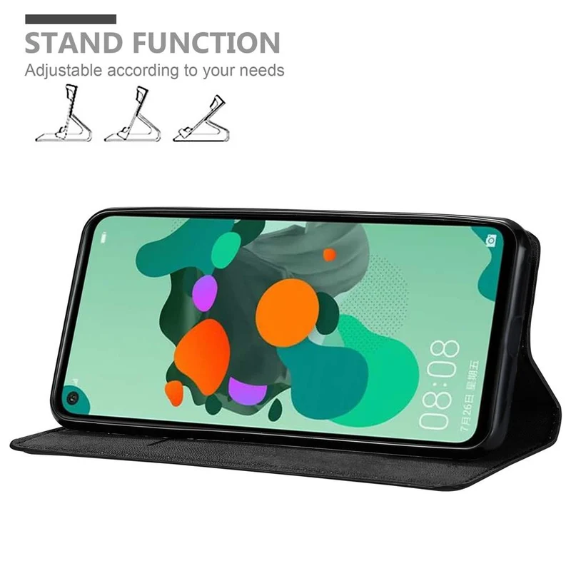 Cadorabo Hülle kompatibel mit Huawei MATE 30 LITE Schutzhülle mit Magnetverschluss, Standfunktion und Kartenfach