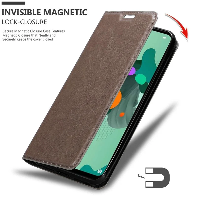 Cadorabo Hülle kompatibel mit Huawei MATE 30 LITE Schutzhülle mit Magnetverschluss, Standfunktion und Kartenfach