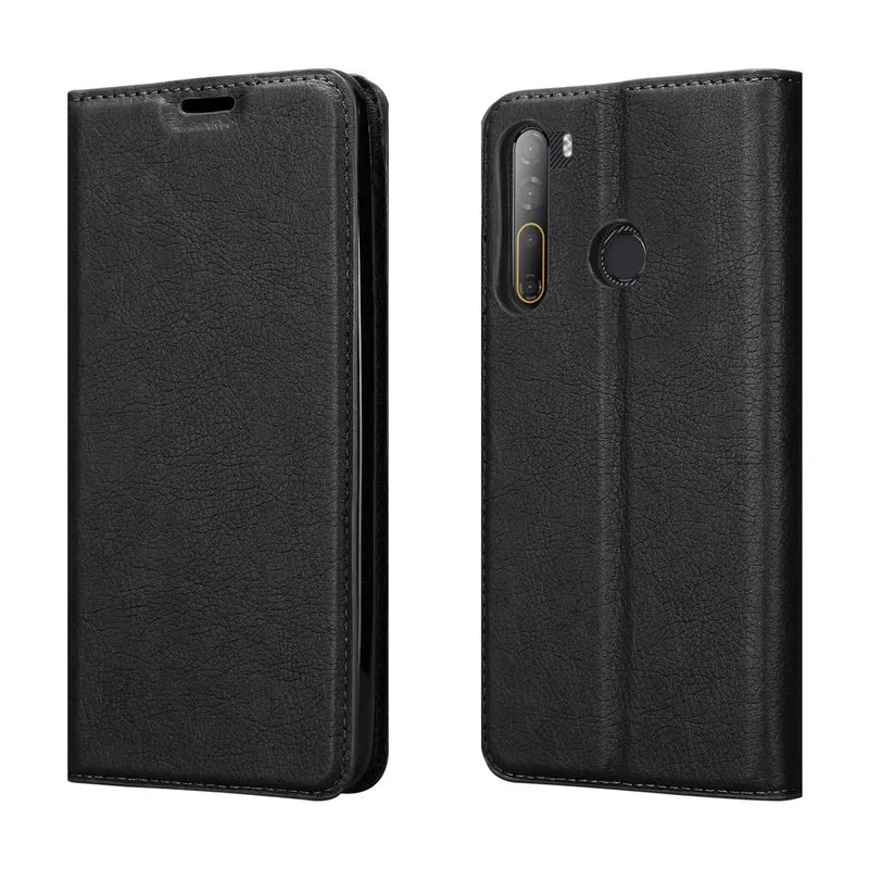Cadorabo Hülle kompatibel mit HTC Desire 20 PRO Schutzhülle mit Magnetverschluss, Standfunktion und Kartenfach