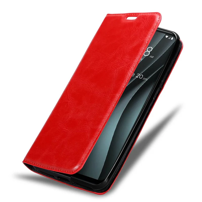 Cadorabo Hülle kompatibel mit HTC Desire 20 PRO Schutzhülle mit Magnetverschluss, Standfunktion und Kartenfach