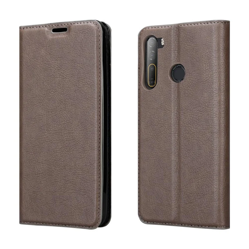 Cadorabo Hülle kompatibel mit HTC Desire 20 PRO Schutzhülle mit Magnetverschluss, Standfunktion und Kartenfach