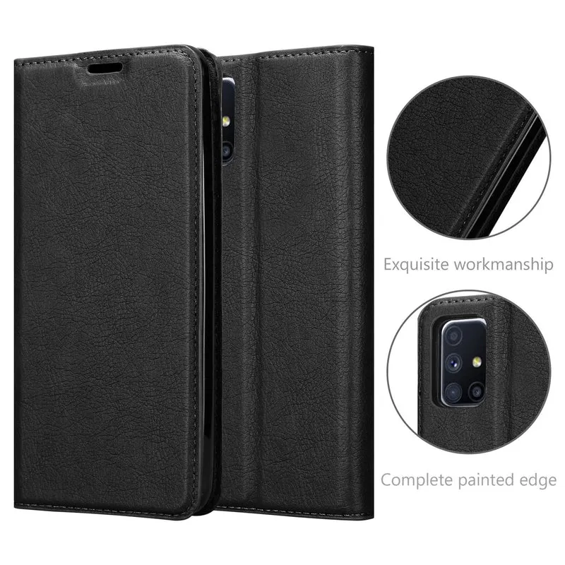 Cadorabo Hülle kompatibel mit Samsung Galaxy M51 Schutzhülle mit Magnetverschluss, Standfunktion und Kartenfach