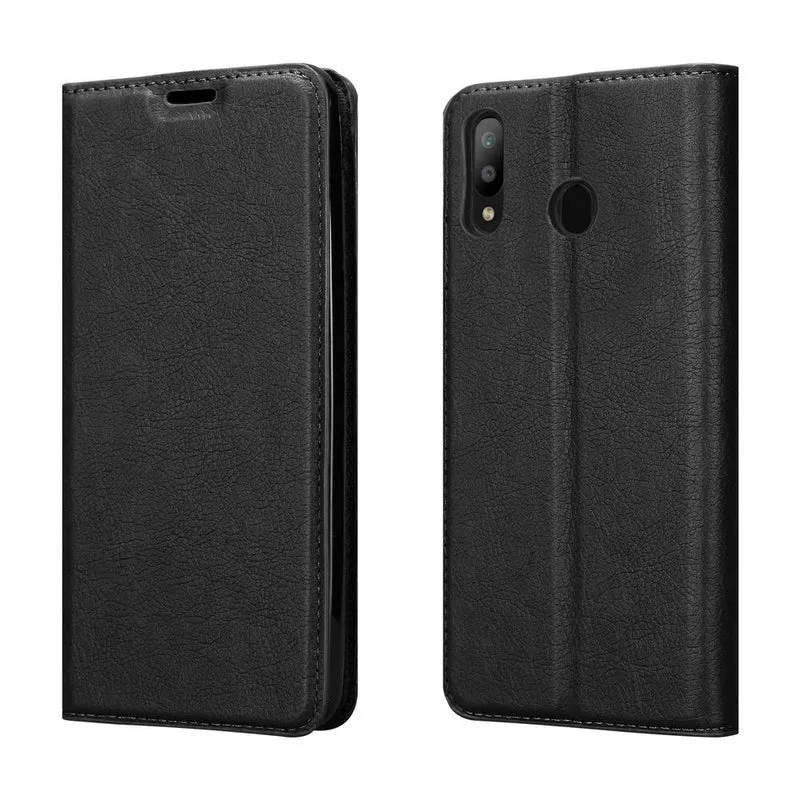 Cadorabo Hülle kompatibel mit Samsung Galaxy M30 / A40s Schutzhülle mit Magnetverschluss, Standfunktion und Kartenfach
