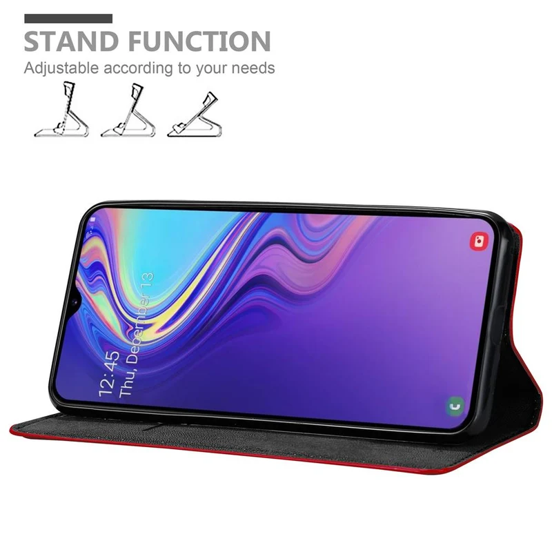 Cadorabo Hülle kompatibel mit Samsung Galaxy M30 / A40s Schutzhülle mit Magnetverschluss, Standfunktion und Kartenfach