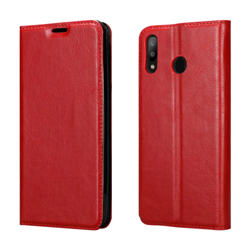 Cadorabo Hülle kompatibel mit Samsung Galaxy M30 / A40s Schutzhülle mit Magnetverschluss, Standfunktion und Kartenfach