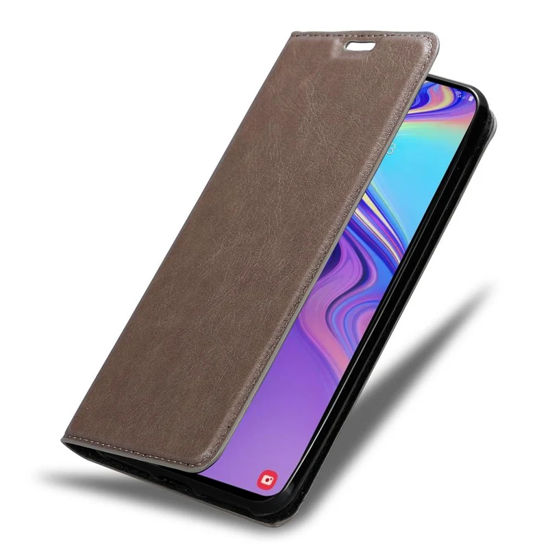 Cadorabo Hülle kompatibel mit Samsung Galaxy M30 / A40s Schutzhülle mit Magnetverschluss, Standfunktion und Kartenfach