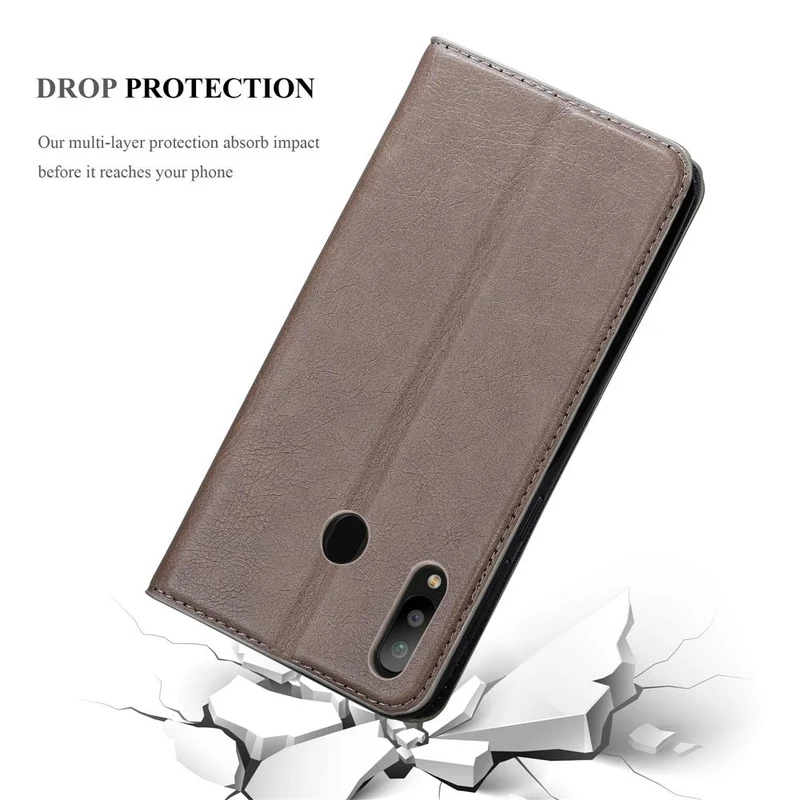 Cadorabo Hülle kompatibel mit Samsung Galaxy M30 / A40s Schutzhülle mit Magnetverschluss, Standfunktion und Kartenfach