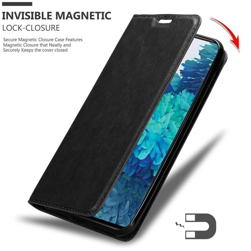 Cadorabo Hülle kompatibel mit Samsung Galaxy S20 FE Schutzhülle mit Magnetverschluss, Standfunktion und Kartenfach