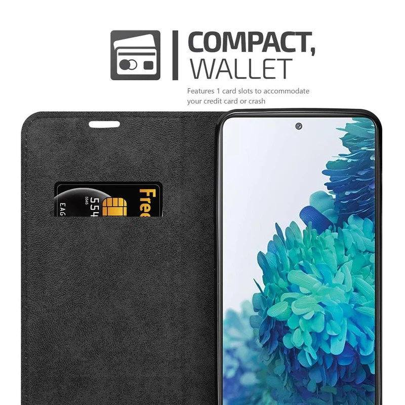 Cadorabo Hülle kompatibel mit Samsung Galaxy S20 FE Schutzhülle mit Magnetverschluss, Standfunktion und Kartenfach