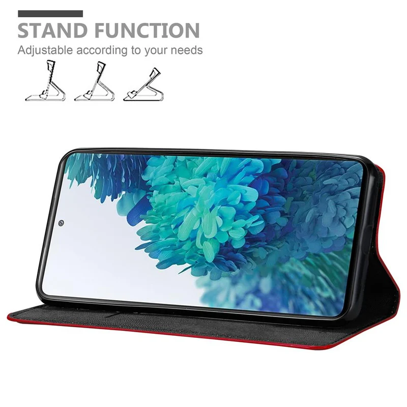 Cadorabo Hülle kompatibel mit Samsung Galaxy S20 FE Schutzhülle mit Magnetverschluss, Standfunktion und Kartenfach