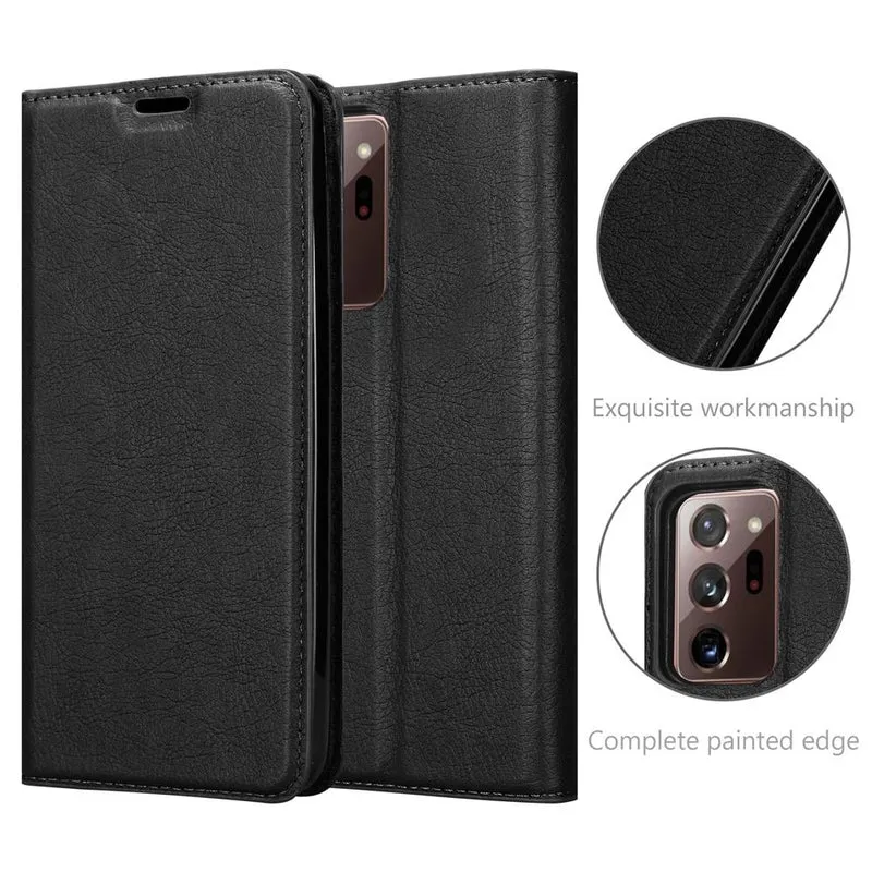 Cadorabo Hülle kompatibel mit Samsung Galaxy NOTE 20 ULTRA Schutzhülle mit Magnetverschluss, Standfunktion und Kartenfach