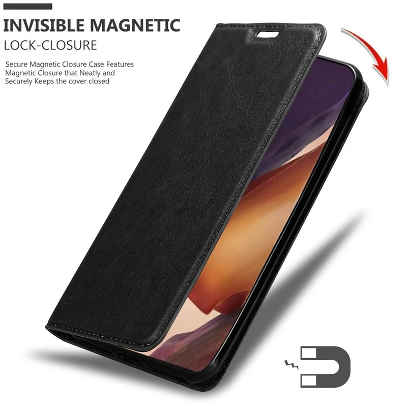Cadorabo Hülle kompatibel mit Samsung Galaxy NOTE 20 ULTRA Schutzhülle mit Magnetverschluss, Standfunktion und Kartenfach