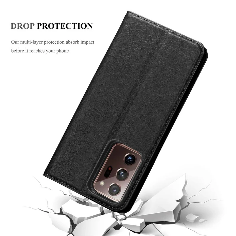 Cadorabo Hülle kompatibel mit Samsung Galaxy NOTE 20 ULTRA Schutzhülle mit Magnetverschluss, Standfunktion und Kartenfach