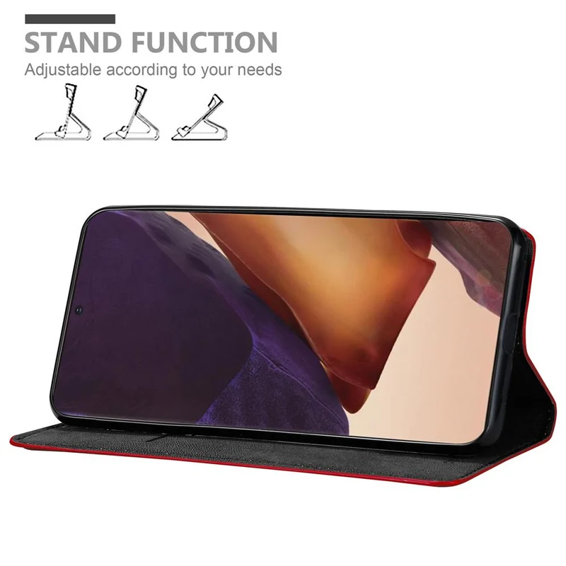 Cadorabo Hülle kompatibel mit Samsung Galaxy NOTE 20 ULTRA Schutzhülle mit Magnetverschluss, Standfunktion und Kartenfach