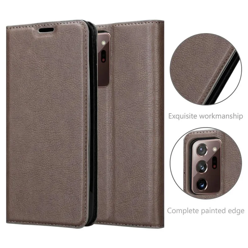 Cadorabo Hülle kompatibel mit Samsung Galaxy NOTE 20 ULTRA Schutzhülle mit Magnetverschluss, Standfunktion und Kartenfach