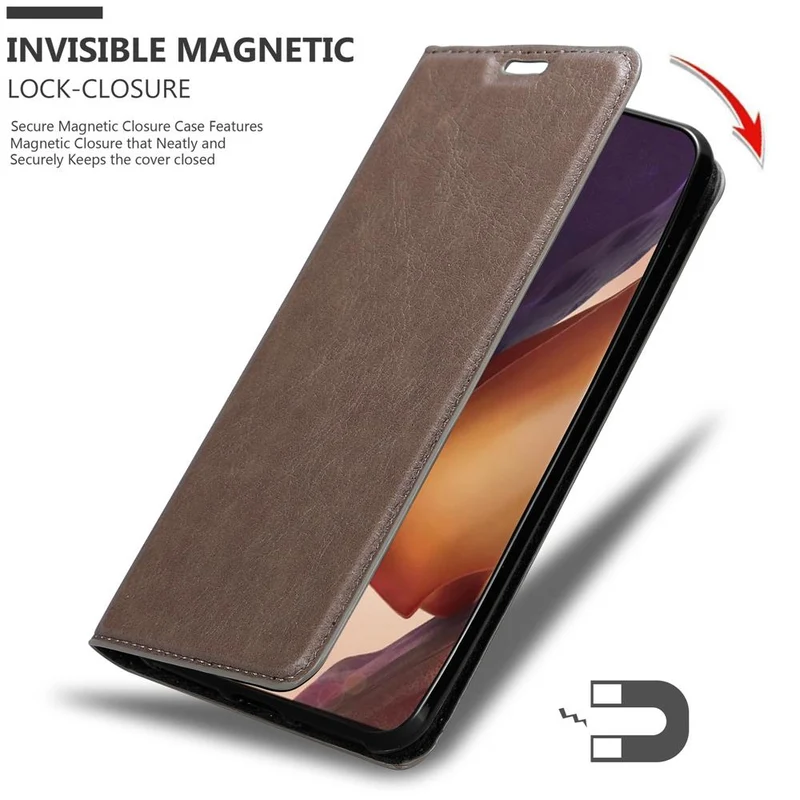 Cadorabo Hülle kompatibel mit Samsung Galaxy NOTE 20 ULTRA Schutzhülle mit Magnetverschluss, Standfunktion und Kartenfach