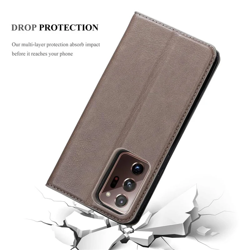 Cadorabo Hülle kompatibel mit Samsung Galaxy NOTE 20 ULTRA Schutzhülle mit Magnetverschluss, Standfunktion und Kartenfach