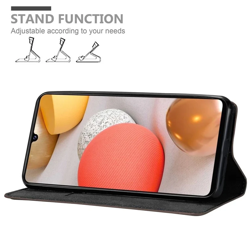 Cadorabo Hülle kompatibel mit Samsung Galaxy A42 4G Schutzhülle mit Magnetverschluss, Standfunktion und Kartenfach