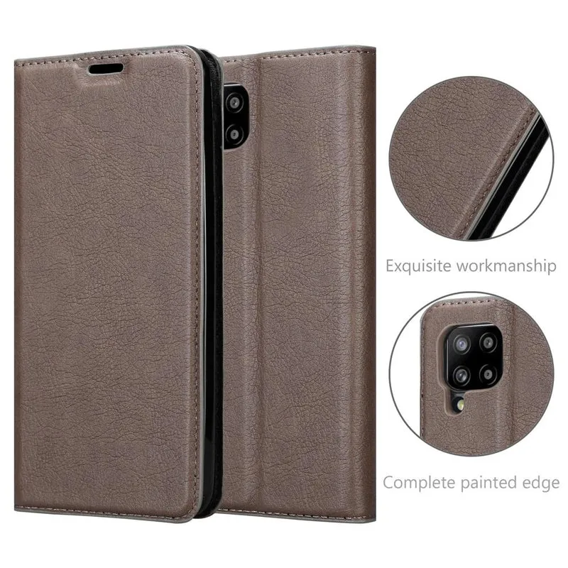 Cadorabo Hülle kompatibel mit Samsung Galaxy A42 4G Schutzhülle mit Magnetverschluss, Standfunktion und Kartenfach