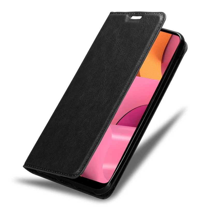 Cadorabo Hülle kompatibel mit Samsung Galaxy A20s Schutzhülle mit Magnetverschluss, Standfunktion und Kartenfach