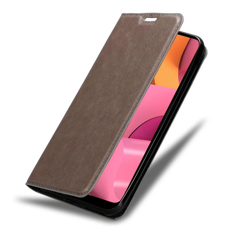 Cadorabo Hülle kompatibel mit Samsung Galaxy A20s Schutzhülle mit Magnetverschluss, Standfunktion und Kartenfach