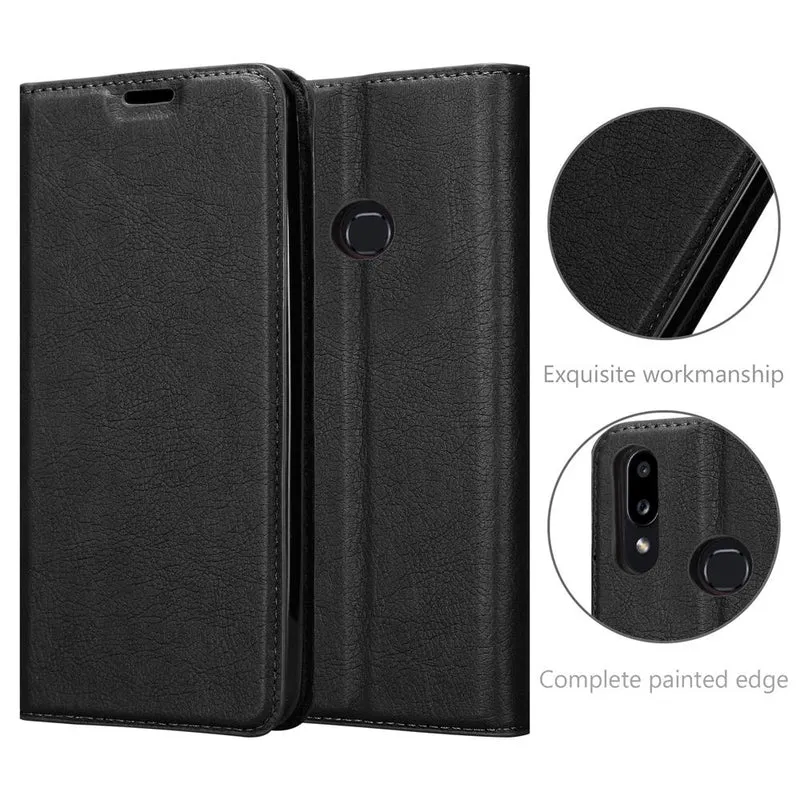 Cadorabo Hülle kompatibel mit Samsung Galaxy A10s / M01s Schutzhülle mit Magnetverschluss, Standfunktion und Kartenfach