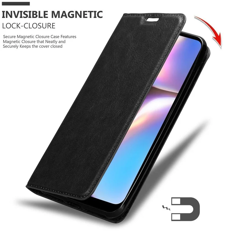 Cadorabo Hülle kompatibel mit Samsung Galaxy A10s / M01s Schutzhülle mit Magnetverschluss, Standfunktion und Kartenfach
