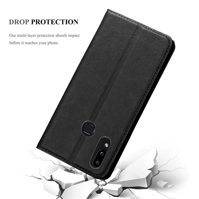 Cadorabo Hülle kompatibel mit Samsung Galaxy A10s / M01s Schutzhülle mit Magnetverschluss, Standfunktion und Kartenfach