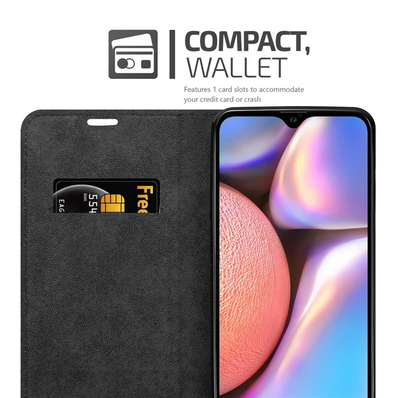 Cadorabo Hülle kompatibel mit Samsung Galaxy A10s / M01s Schutzhülle mit Magnetverschluss, Standfunktion und Kartenfach