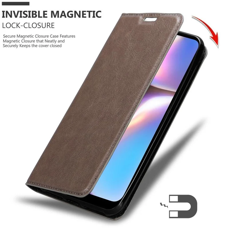 Cadorabo Hülle kompatibel mit Samsung Galaxy A10s / M01s Schutzhülle mit Magnetverschluss, Standfunktion und Kartenfach