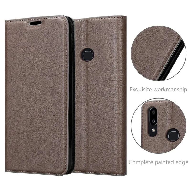 Cadorabo Hülle kompatibel mit Samsung Galaxy A10s / M01s Schutzhülle mit Magnetverschluss, Standfunktion und Kartenfach