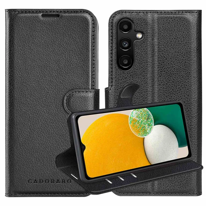 Cadorabo Hülle kompatibel mit Samsung Galaxy A13 5G Schutzhülle mit Magnetverschluss, Standfunktion und Kartenfach