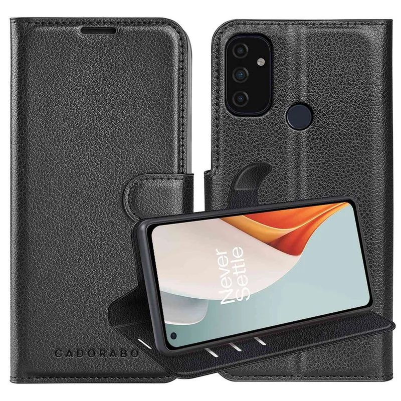 Cadorabo Hülle kompatibel mit OnePlus Nord N100 Schutzhülle mit Magnetverschluss, Standfunktion und Kartenfach