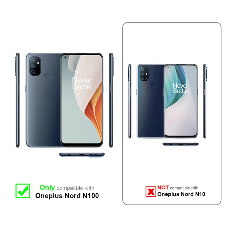 Cadorabo Hülle kompatibel mit OnePlus Nord N100 Schutzhülle mit Magnetverschluss, Standfunktion und Kartenfach