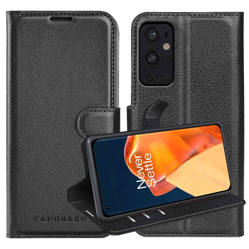 Cadorabo Hülle kompatibel mit OnePlus 9 PRO Schutzhülle mit Magnetverschluss, Standfunktion und Kartenfach