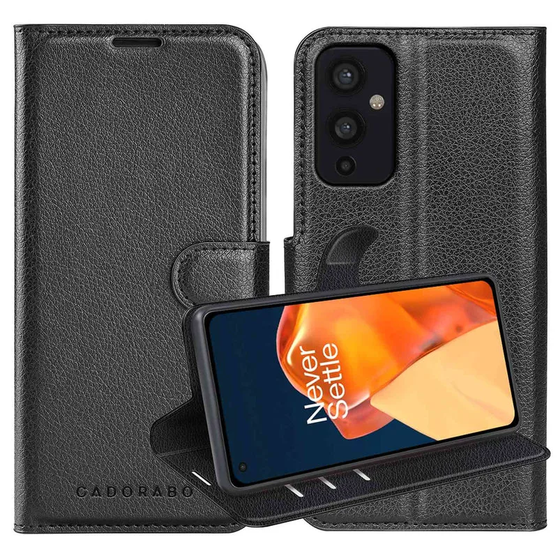 Cadorabo Hülle kompatibel mit OnePlus 9 Schutzhülle mit Magnetverschluss, Standfunktion und Kartenfach