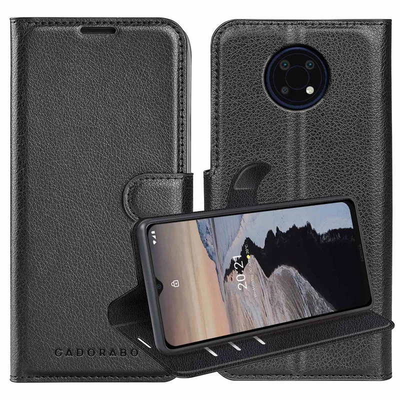 Cadorabo Hülle kompatibel mit Nokia G10 / G20 Schutzhülle mit Magnetverschluss, Standfunktion und Kartenfach