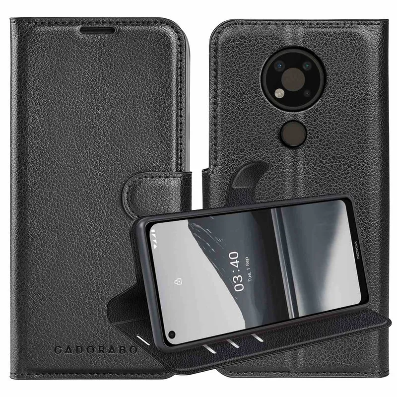 Cadorabo Hülle kompatibel mit Nokia 3,4 Schutzhülle mit Magnetverschluss, Standfunktion und Kartenfach