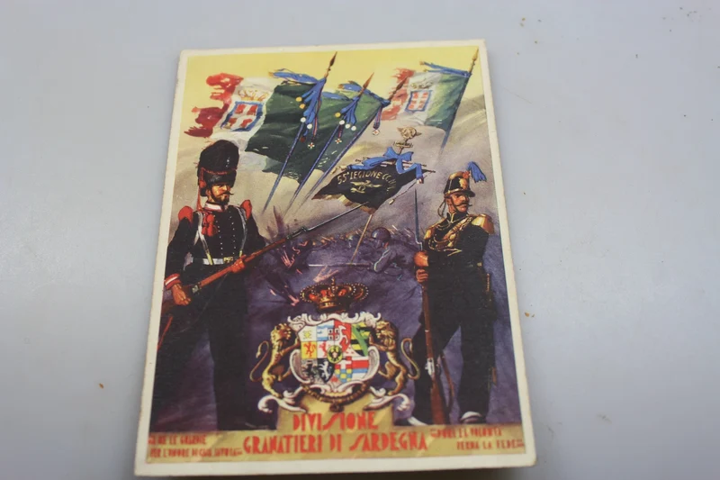 Postkarte der Division „Grenadiere von Sardinien“