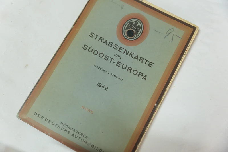 DDAC Straßenkarte - 1942 - Südosteuropa