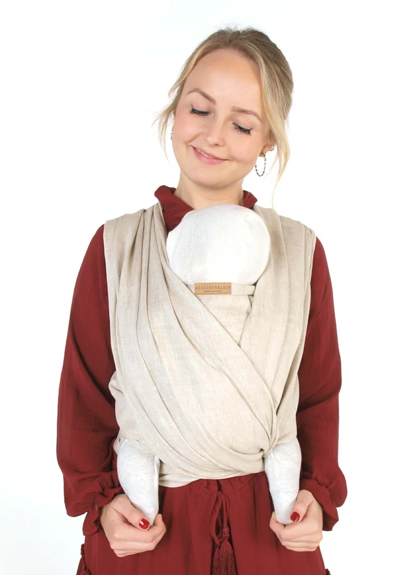 Leinentragetuch 'Flax' beige meliert