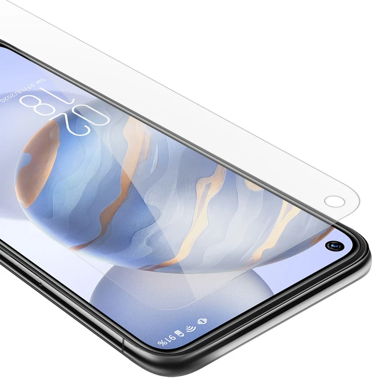 Cadorabo Panzer Folie kompatibel mit Oukitel C21 - Schutzfolie Gehärtetes (Tempered) Display-Schutzglas in 9H Härte mit 3D Touch Kompatibilität