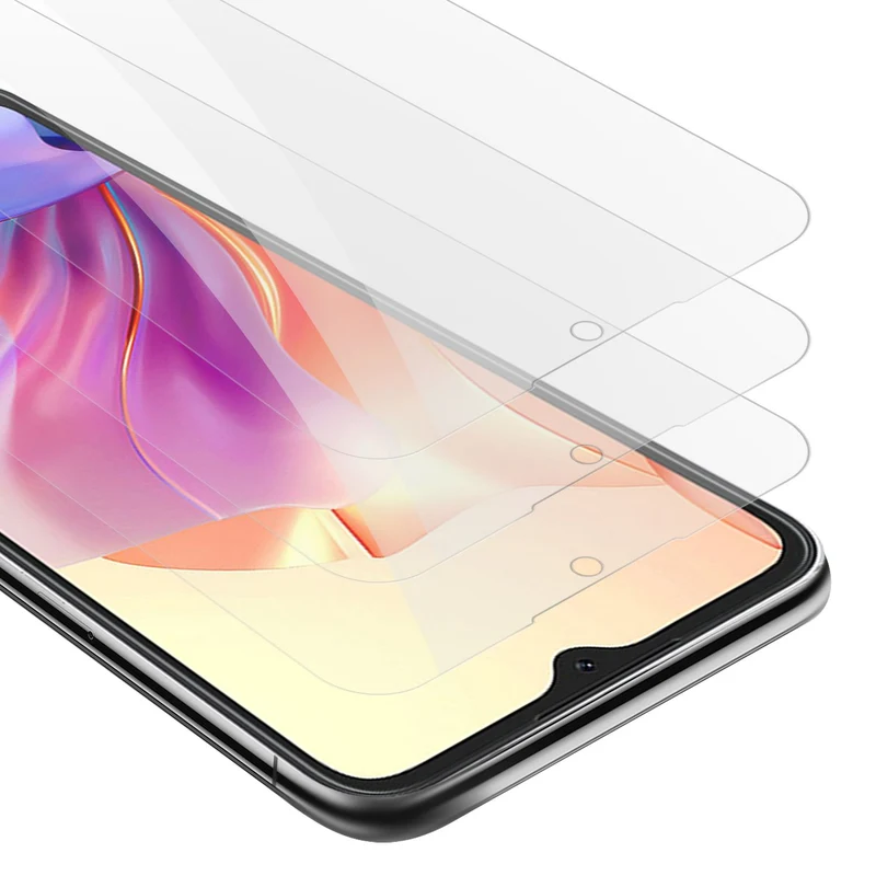 Cadorabo 3x Panzer Folie kompatibel mit Oscal C80 - Schutzfolie 3er Pack Gehärtetes (Tempered) Display-Schutzglas in 9H Härte mit 3D Touch Kompatibilität