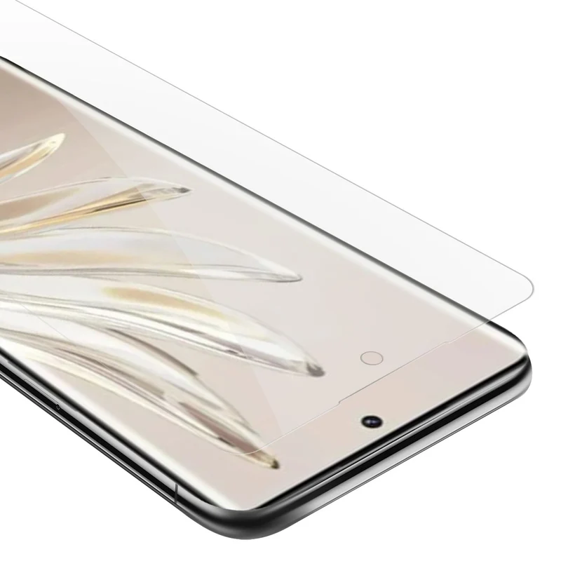Cadorabo 3x Panzer Folie kompatibel mit Honor 70 - Schutzfolie 3er Pack Gehärtetes (Tempered) Display-Schutzglas in 9H Härte mit 3D Touch Kompatibilität