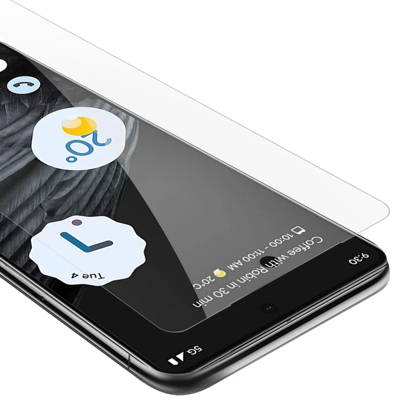 Cadorabo Panzer Folie kompatibel mit Google PIXEL 7 PRO - Schutzfolie Gehärtetes (Tempered) Display-Schutzglas in 9H Härte mit 3D Touch Kompatibilität