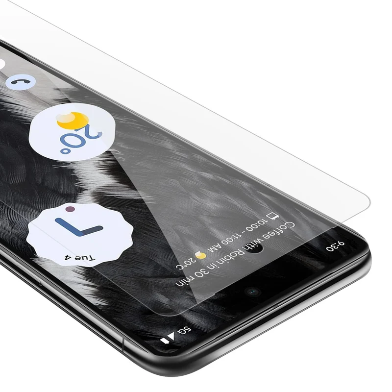 Cadorabo Panzer Folie kompatibel mit Google PIXEL 7 - Schutzfolie Gehärtetes (Tempered) Display-Schutzglas in 9H Härte mit 3D Touch Kompatibilität