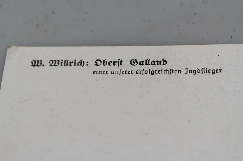 Willrich-Postkarte – „Oberst Galland“ 2. Weltkrieg