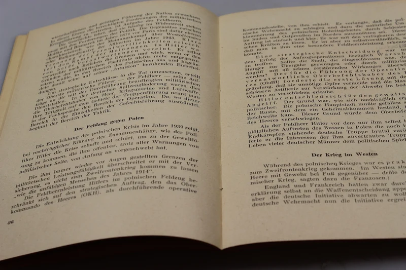 „Hitler als Feldheer“ – Alder Franz – 1949