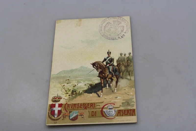 Postkarte des 17. Caserta-Leichtkavallerieregiments